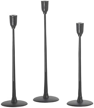 BIDK Home Tapered Candle Holder - 195 Black