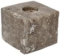 BIDK Home Gray Travertine Candle Holder - 225 Inch