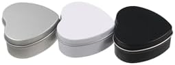 Heart Shaped Metal Tin Boxes with Sealed Lids