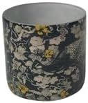 BIDK Home Small Peacock Votive Candle Holder - 3 Inch Green Gray