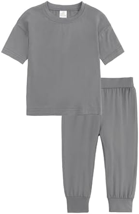 Kids Unisex Pajamas Set 2Pcs Soft Sleepwear