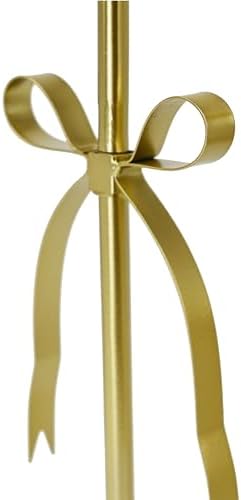Remenna Bow Taper Candle Holders Set of 2 Gold
