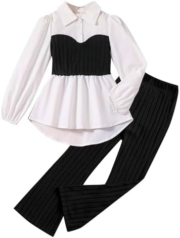 Baby Clothes Girl Denim Shirt and Wide Leg Pants Set