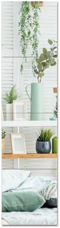 CEYAZYE Wall Mirror Tiles 4pcs Full Length Door Mirror