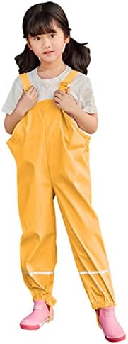 Eoailr Toddler Rain Bib Waterproof Overalls