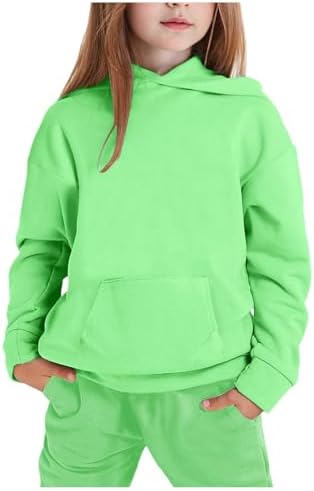 Kids Solid Sweatshirt Sweatpants Set