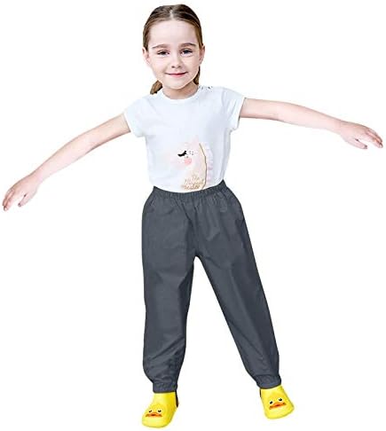 RNTOP Kids Waterproof Rain Pants for Toddlers and Kids