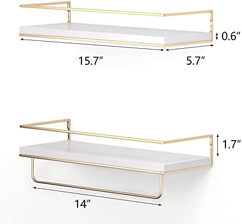 Shario Floating Shelves Set of 2 - White