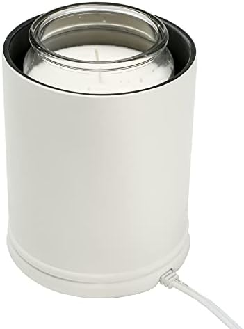 Elanze Designs Jar Candle Warmer with Metallic Decor