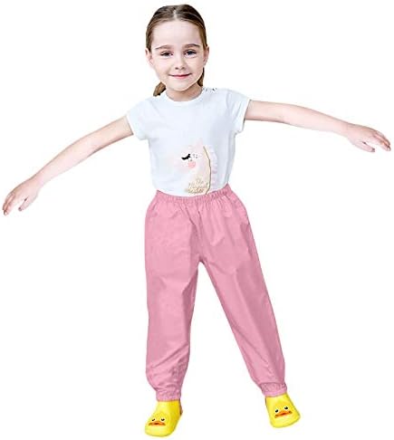 RNTOP Kids Waterproof Rain Pants for Girls and Boys