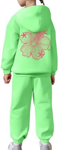 Kids Boys Girls Trendy Flower Print Outfit Set
