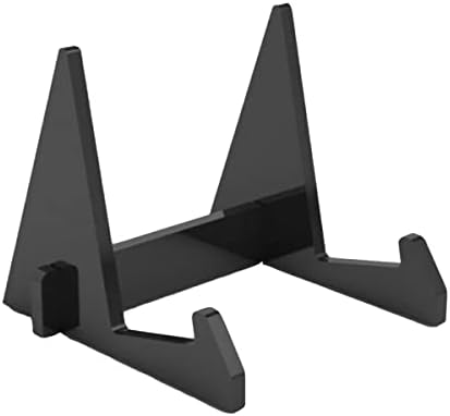 1Pc Acrylic Book Display Stand with Detachable Design - Black