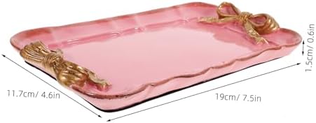 PRETYZOOM Resin Decorative Serving Tray
