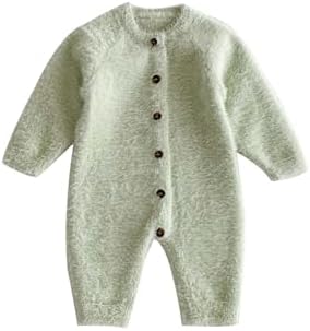 Newborn Baby Girls Fall Winter Romper Knit Suit