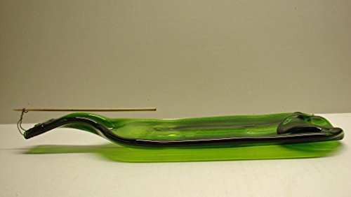 Moss Green Wine Bottle Incense Burner Candle Holder