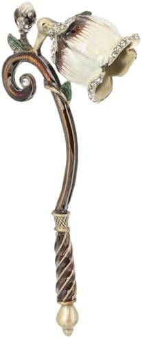 Luxshiny Vintage Flower Candle Snuffer with Rhinestone