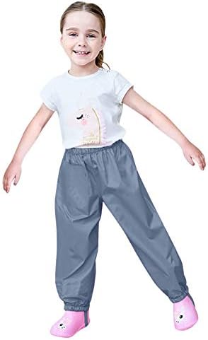 Waterproof Rain Pants for Kids Toddlers Unisex