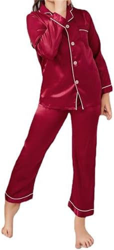 Kids Satin Pajama Set 2Pcs for Boys Girls