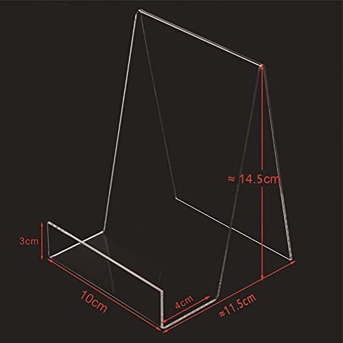 Clear Acrylic Book Stand Display with Ledge Easels 2pcs 1
