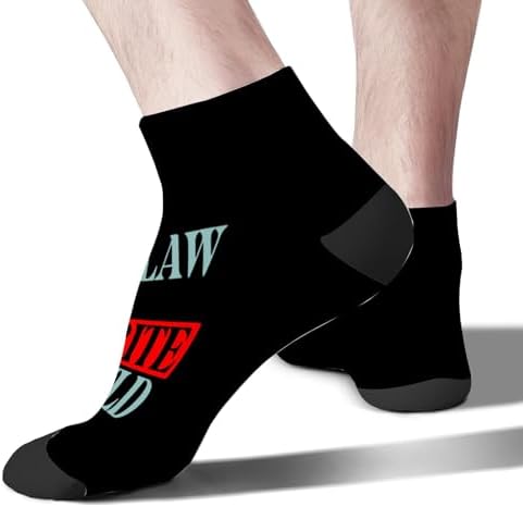 Cute Mens Athletic Socks with Colorful Design