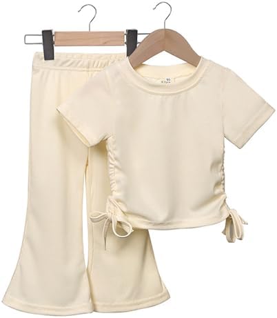 Girls Flare Pants T-Shirt Set Toddler Outfit
