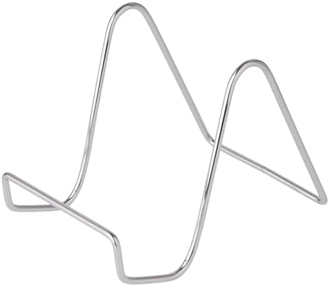 Bards 3 Pack Plain Silver Wire Easels for Display