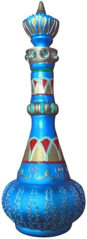 Turquoise Blue Genie Bottle Decor Prop