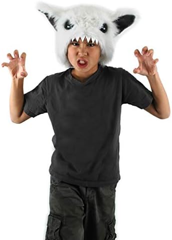 Yeti Abominable Snowman White Fur Costume Hat 1