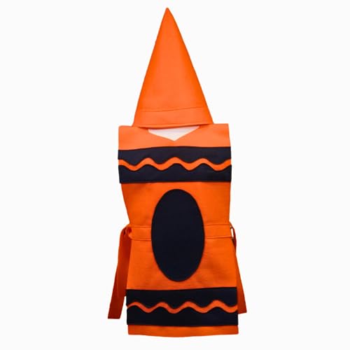 Crayon Costume Set for All Ages - Orange