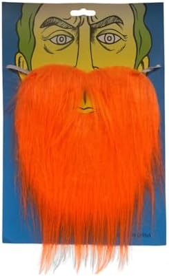 ikasus Orange Fake Beard Mustache Costume for Kids and Men