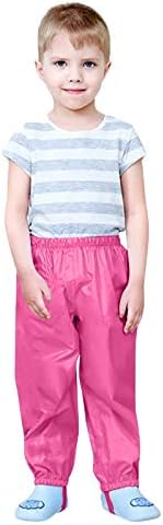 Toddler Waterproof Rain Pants for Boys Girls