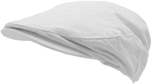 Mens Cotton Front Button Flat Cap Ivy Gatsby Newsboy Hat