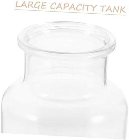 Cabilock 2pcs Wooden Letter Clear Glitter Shot Bottles