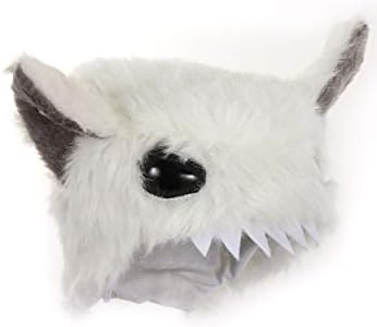Yeti Abominable Snowman White Fur Costume Hat 1