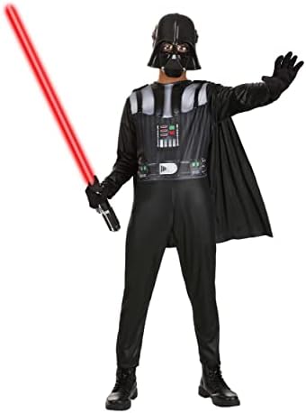 STAR WARS Darth Vader Youth Halloween Costume - Printed Jumpsuit with Cape and Mask