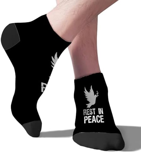 Rest In Peace Boys Crew Socks for Men