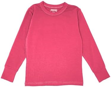 Snoozzzn 6 Pack Long Sleeve Undershirts for Girls Boys Toddler