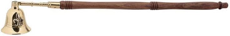 Handmade Brass Candle Snuffer with Natural Wood Handle