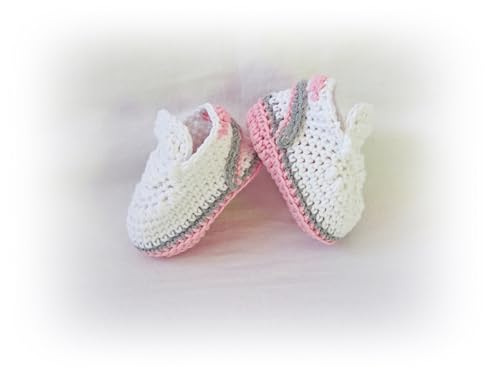 Handmade Crochet Baby Shoes for Newborns 0-3 Months