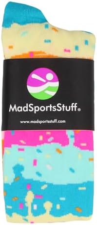 MadSportsStuff Rainbow Sprinkles Socks for Sports Fun