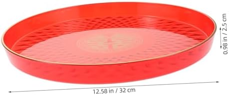 Chinese Wedding Jewelry Tray Acrylic Round Plate