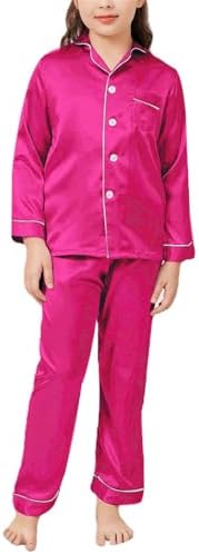 Unisex Toddler Silk Pajama Set for Boy and Girl