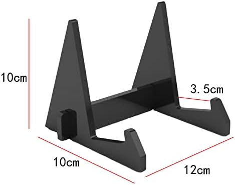 1Pc Acrylic Book Display Stand with Detachable Design - Black