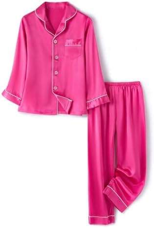 Unisex Toddler Silk Pajama Set for Boy and Girl