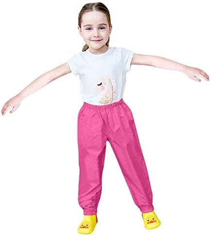 Toddler Waterproof Rain Pants for Boys Girls