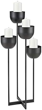 Elk Home Black Tulip Candlestick Holder 1