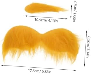 1Set Halloween Fake Mustache and Eyebrows for Cosplay and Parties