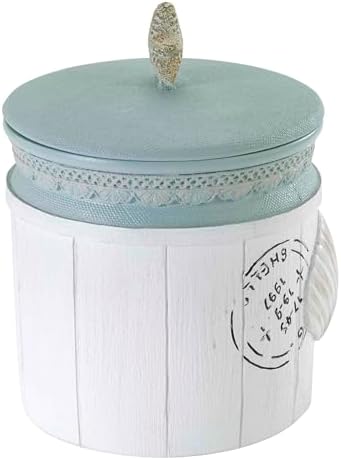 Avanti Linens Covered Jar with Shell Design