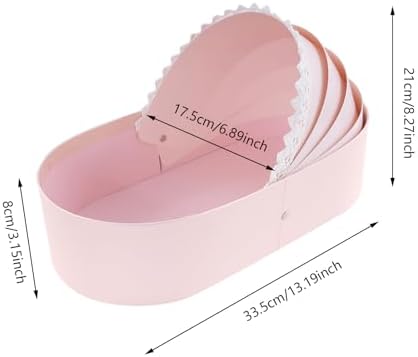 Liffshsy 10pcs Pink Cradle Flower Basket Gift Box 1