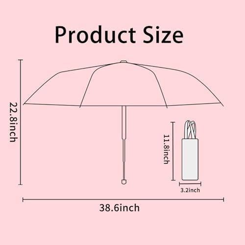 PARTY BUZZ Automatic Windproof Travel Umbrella for Women